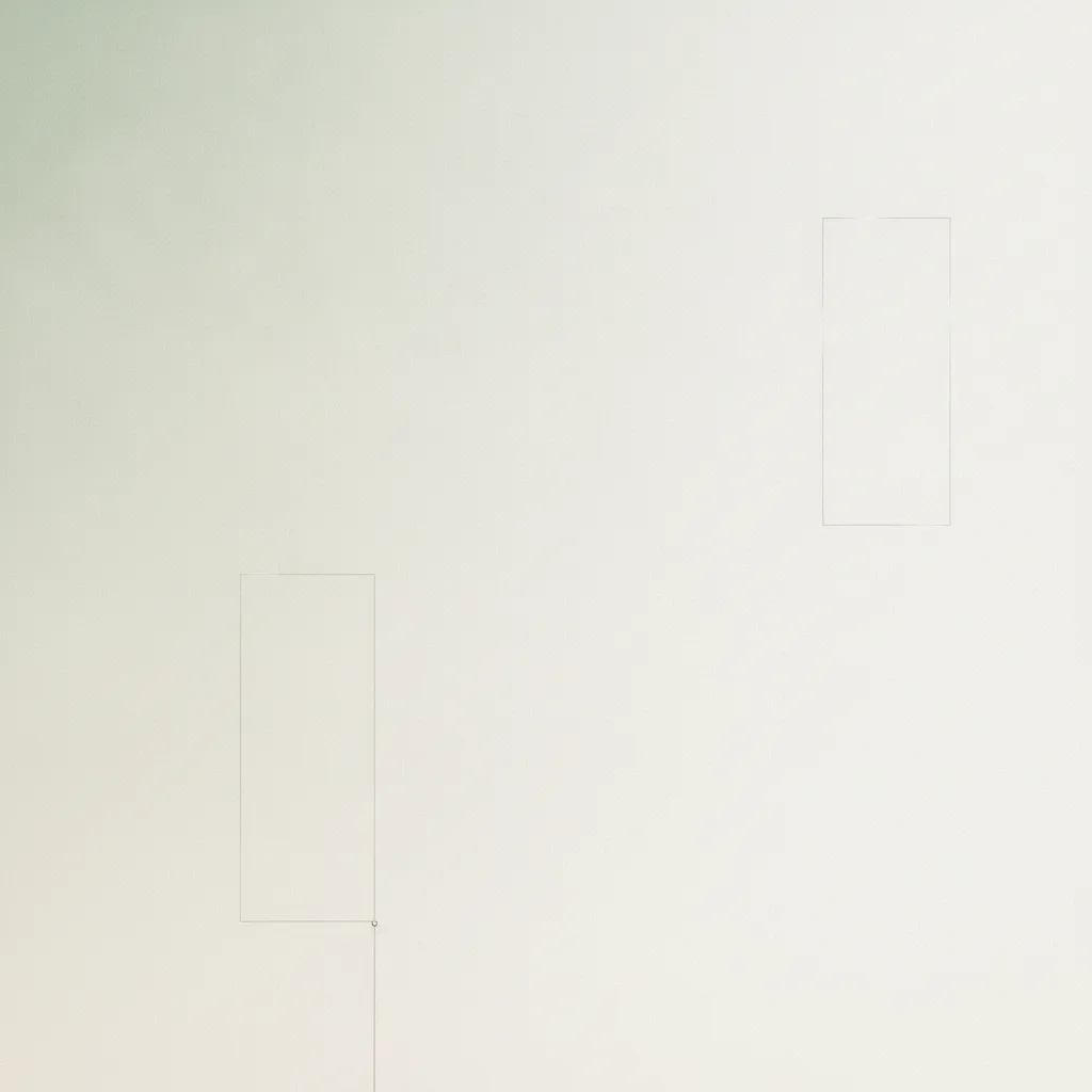 Two faint line-drawn rectangles, one anchored and one drifting, suggesting owned versus rented ground